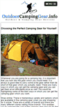 Mobile Screenshot of outdoorcampinggear.info